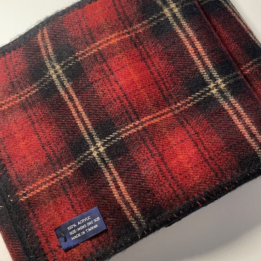 Men’s Plaid Reversible Scarf
